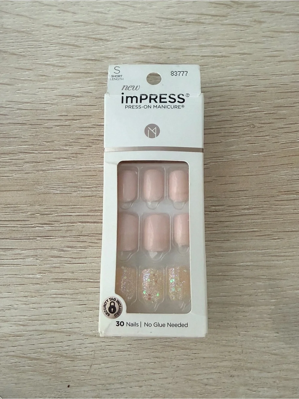 imPRESS Nude Pink & Glitter Press-On Manicure - 30 Nails